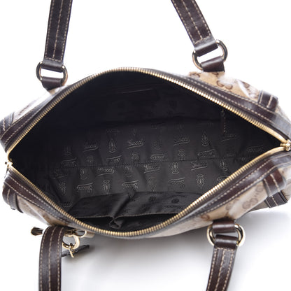 Gucci Crystal Monogram Duchessa Boston Bag Brown 5 of 10