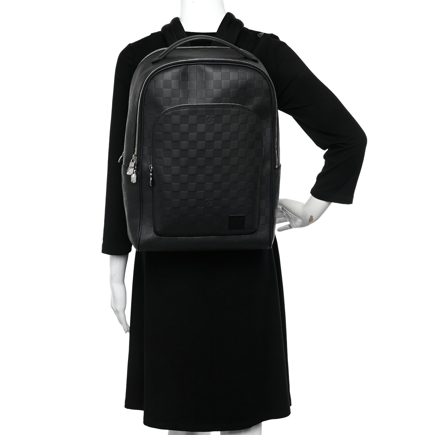 Louis Vuitton Damier Infini Avenue Backpack Black 2 of 9