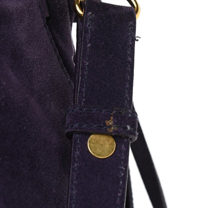 Miu Miu Suede Top Handle Satchel Purple 11 of 11