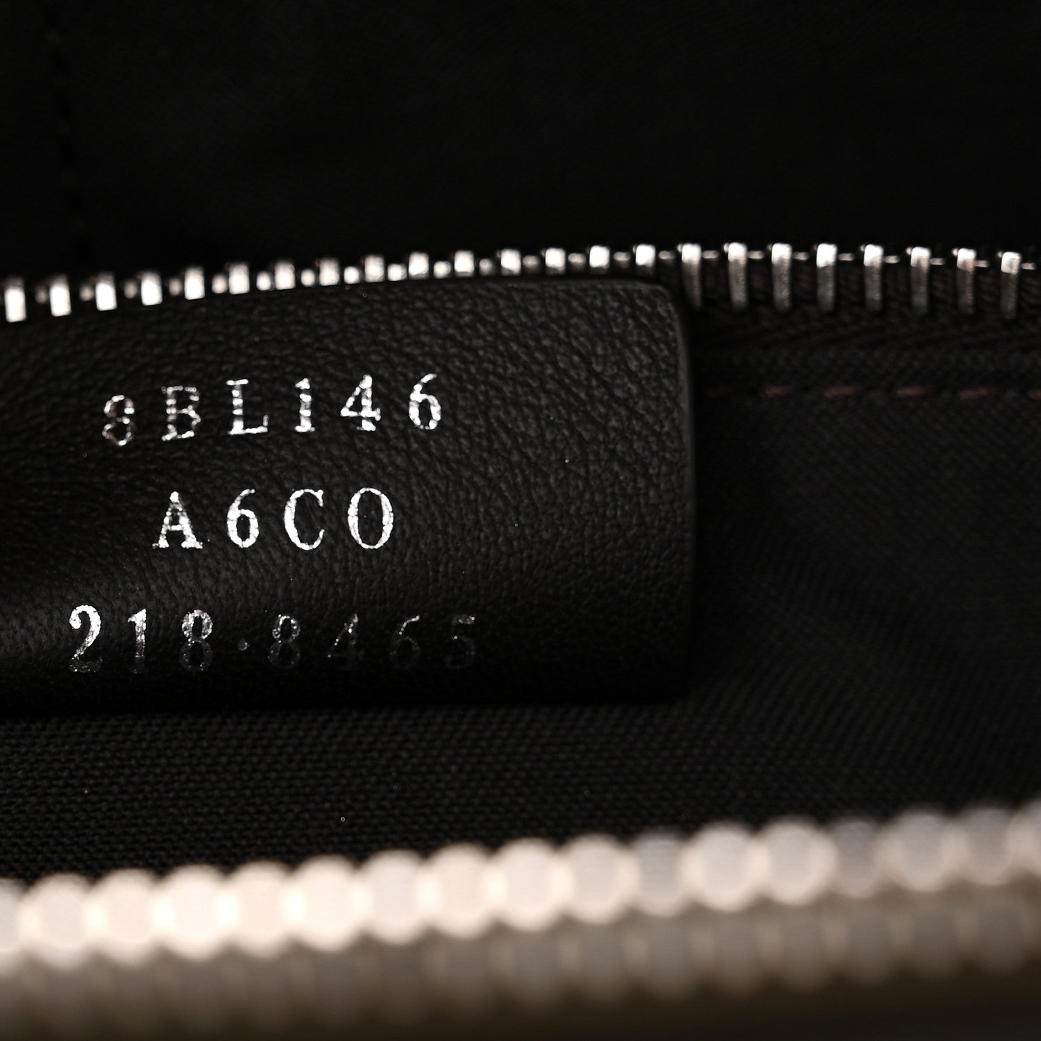 Fendi Vitello Dolce Bi-Color FF 1974 Embossed Medium By The Way Boston Bag Maya Black 9 of 12