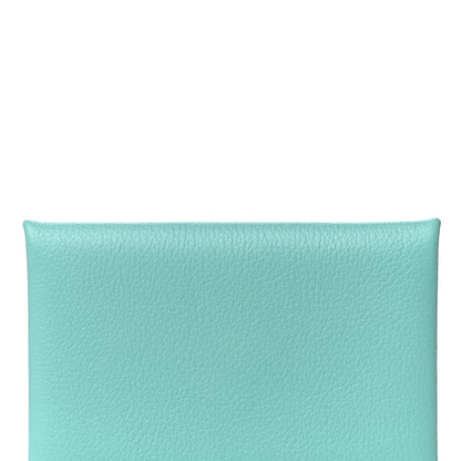 Hermes Evercolor Calvi Card Case Bleu Atoll 7 of 11
