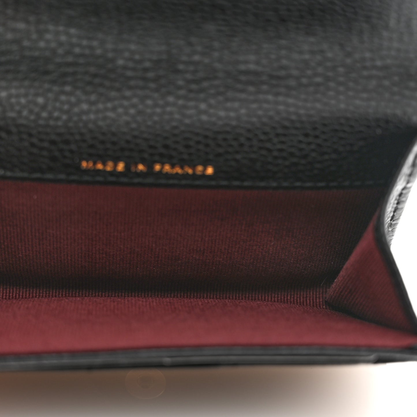 Caviar Quilted Flap Card Holder Wallet Black