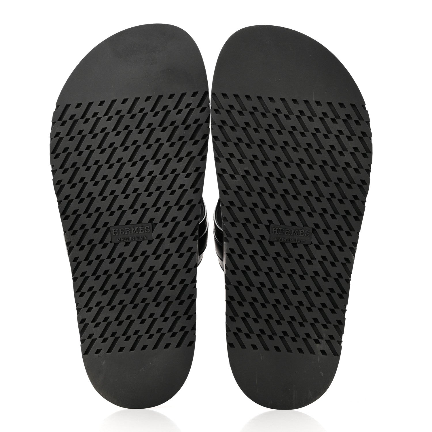 Hermes Calfskin Womens Empire Sandals 37 Black 5 of 9