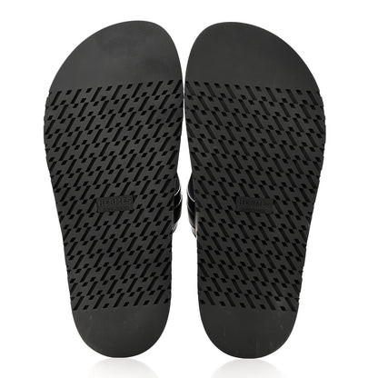 Hermes Calfskin Womens Empire Sandals 37 Black 5 of 9