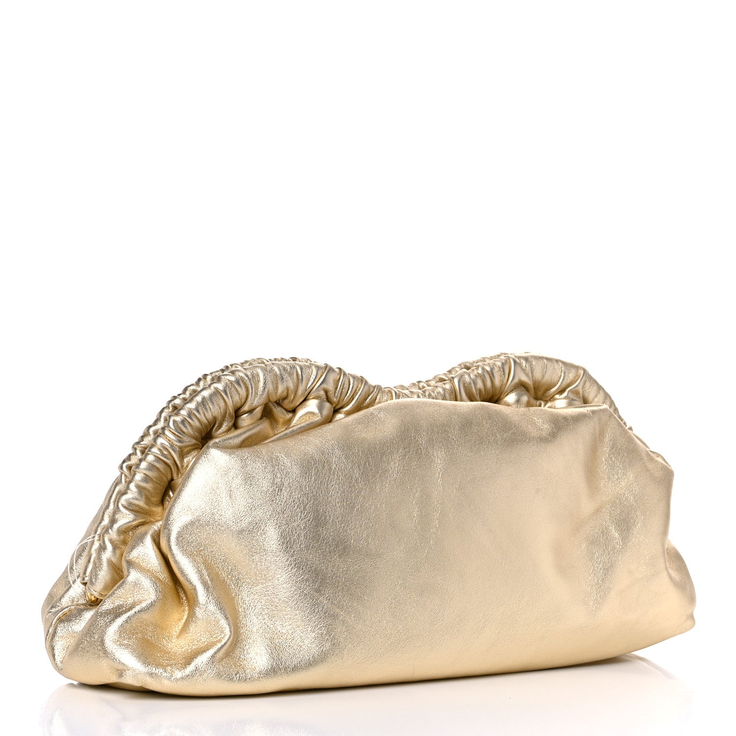 Mansur Gavriel Metallic Lambskin Cloud Clutch Gold 3 of 10