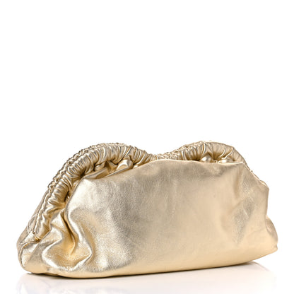 Mansur Gavriel Metallic Lambskin Cloud Clutch Gold 3 of 10