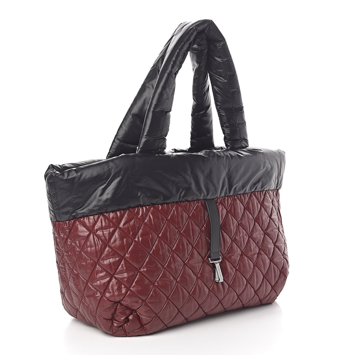 Chanel Nylon Quilted Medium Coco Cocoon Reversible Tote Black 6 of 17