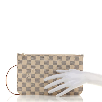 Louis Vuitton Damier Azur Neverfull MM GM Pochette 2 of 6
