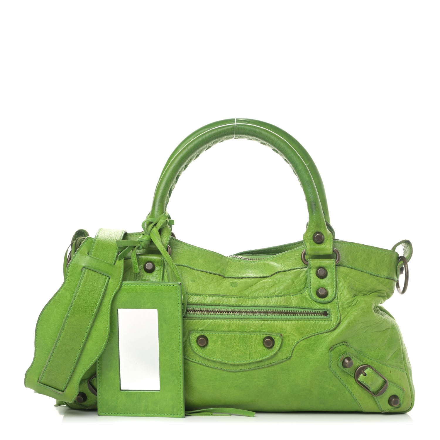 Balenciaga Agneau Classic Hardware First Apple Green 1 of 5