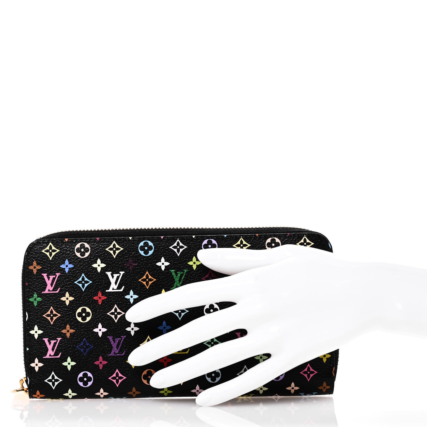 Monogram Multicolor Zippy Wallet Black Violet