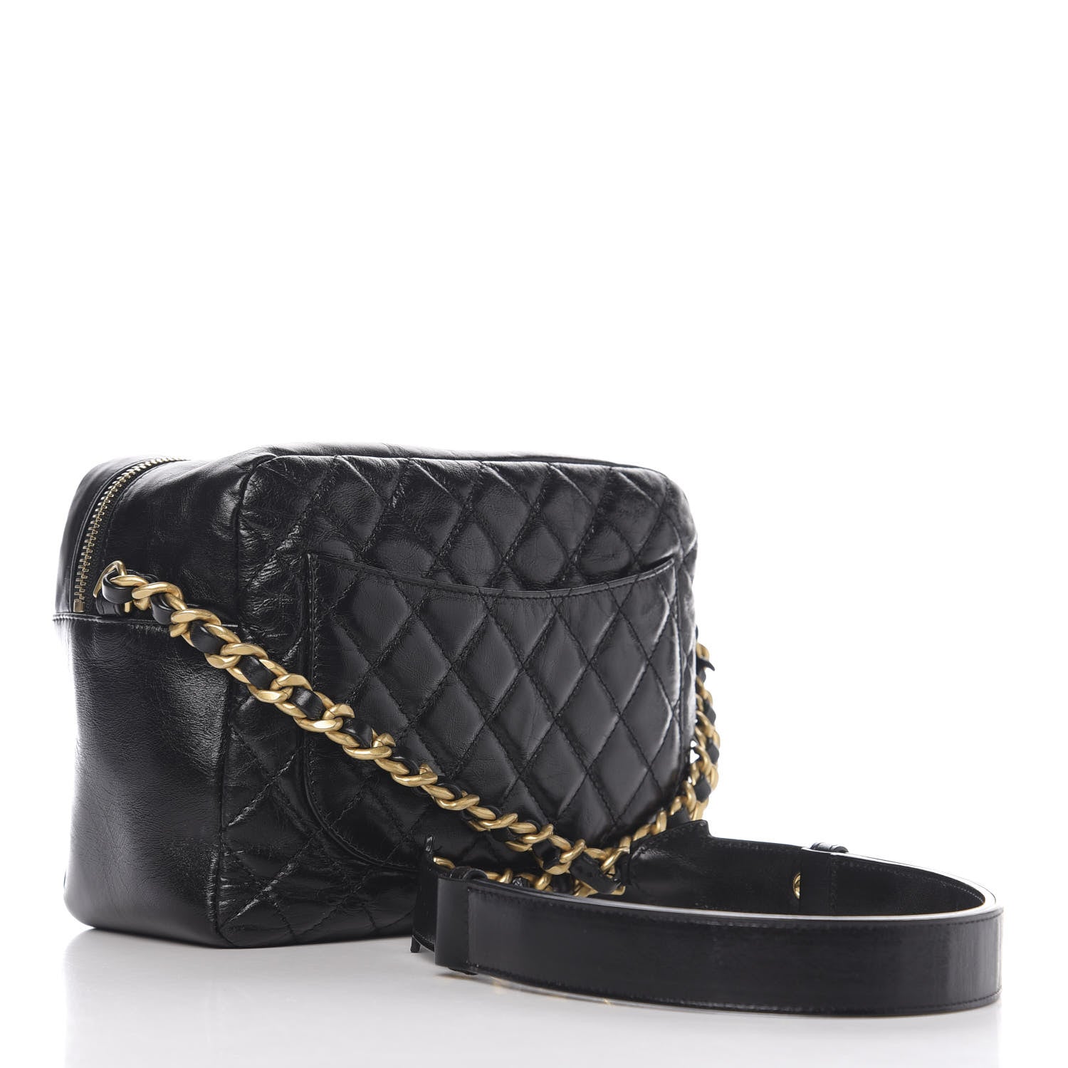 Chanel Calfskin Quilted CC Camera Case Black 2 of 9