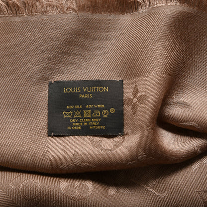Louis Vuitton Wool Silk Monogram Shawl Dune 5 of 5