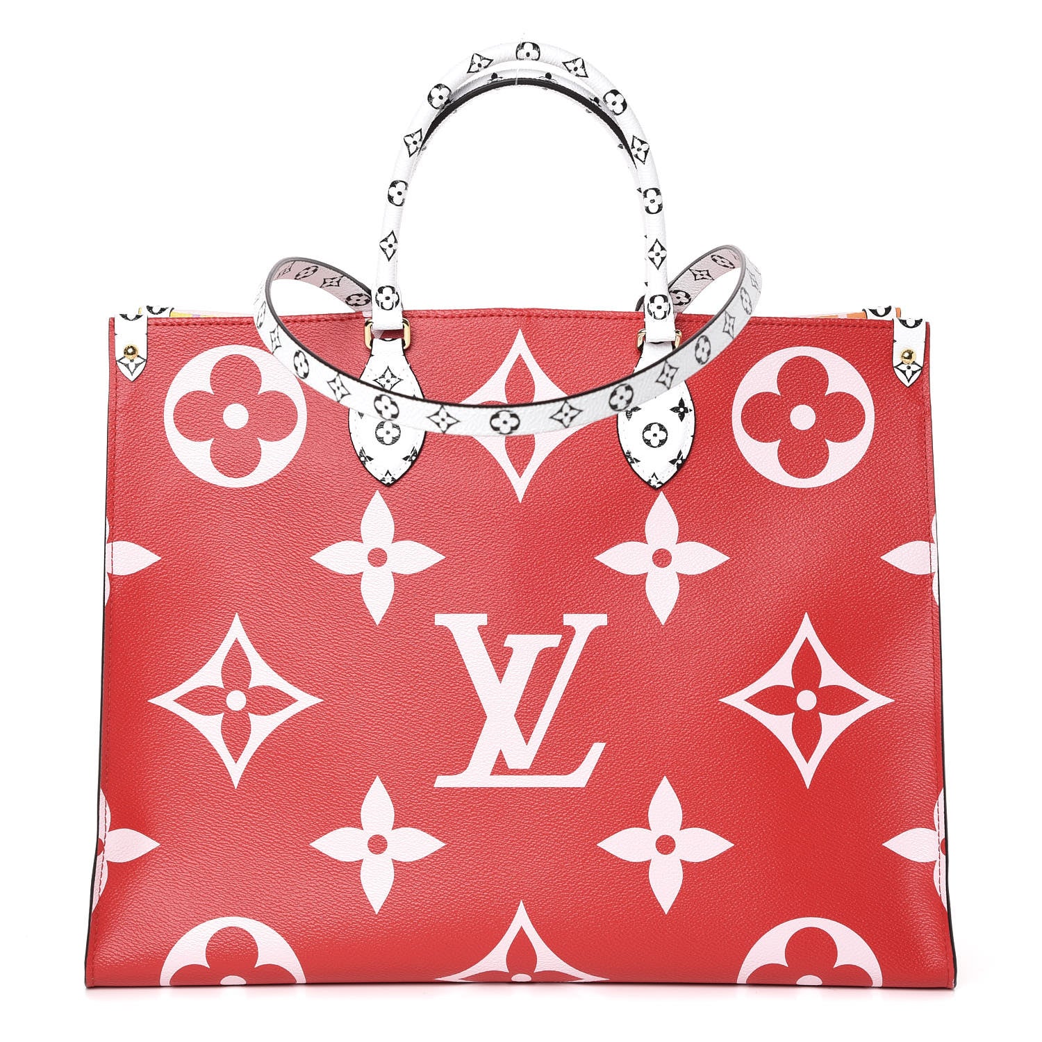 Louis Vuitton Monogram Giant Onthego GM Rouge Rose 1 of 9