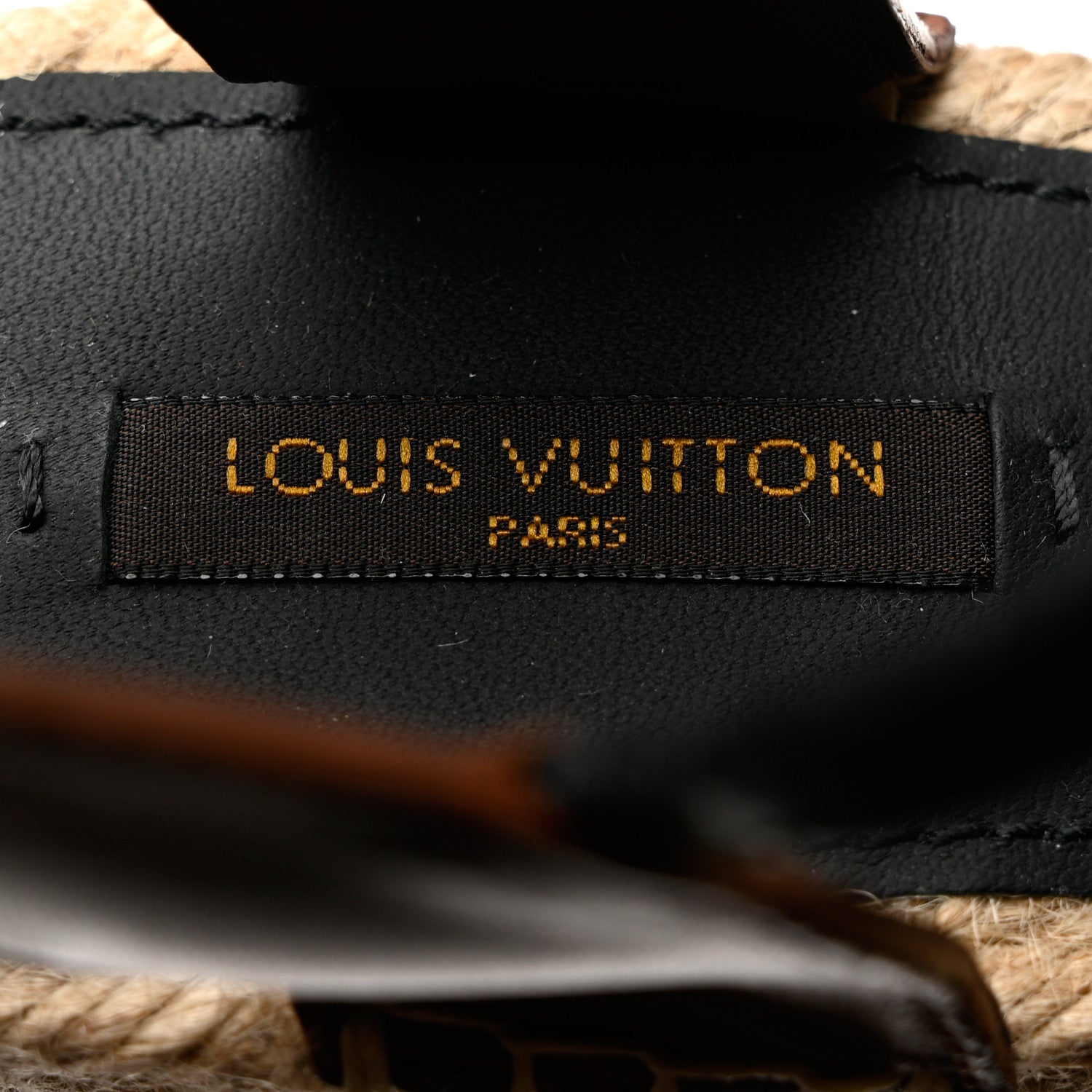 Louis Vuitton Calfskin Spring Hill Espadrille Wedge Sandals 36.5 Brown 7 of 11