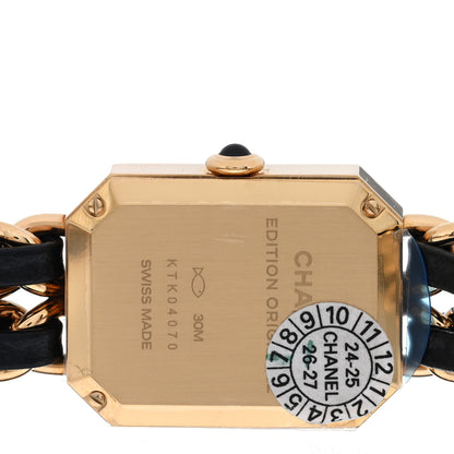 Chanel Stainless Steel Lambskin 20mm Chain Premiere Quartz Watch Gold M 4 of 4