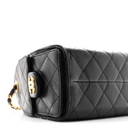 Chanel Caviar Quilted Mini Chanel 25 Handbag Black 9 of 11