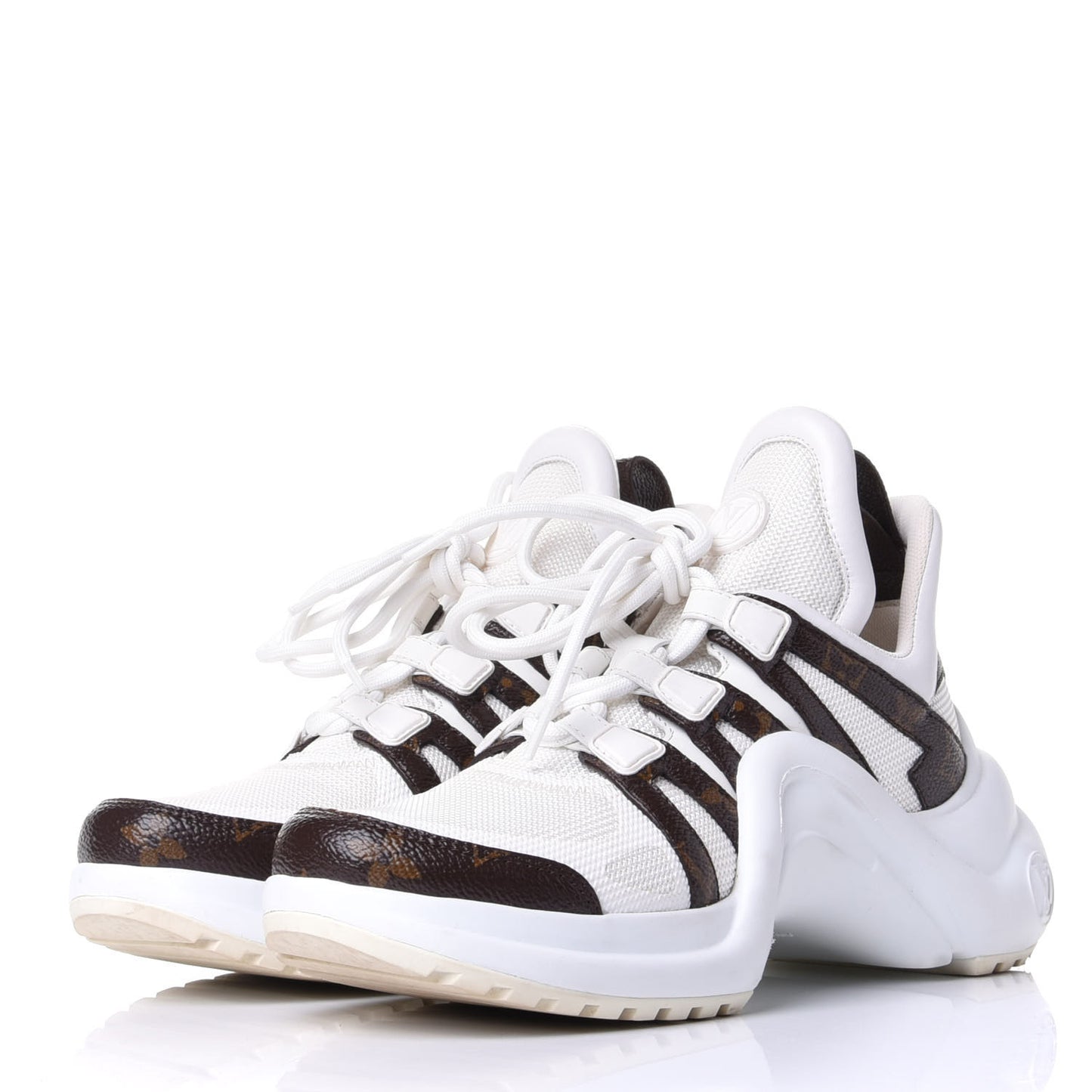 Patent Monogram LV Archlight Sneakers 36 White
