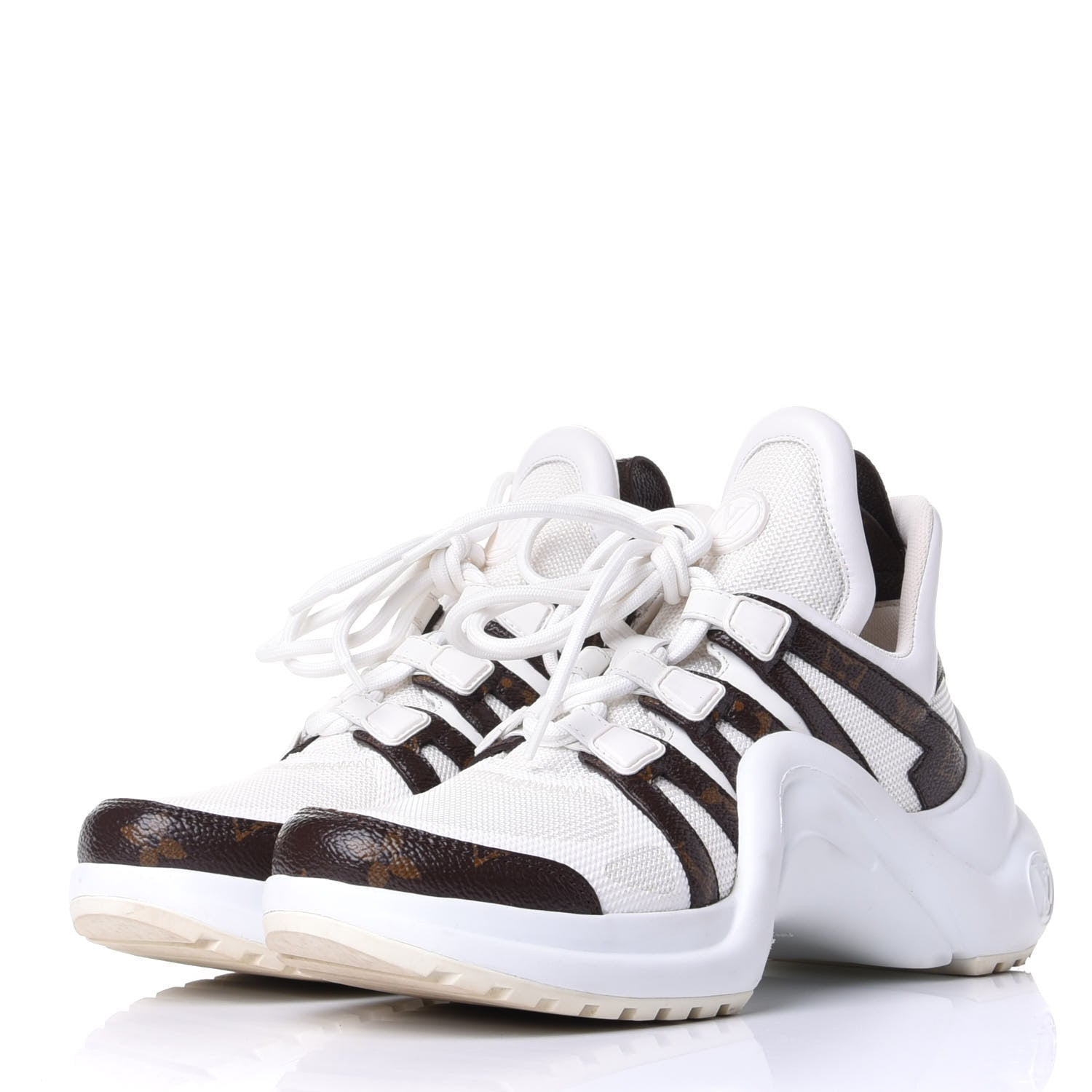 Louis Vuitton Patent Monogram LV Archlight Sneakers 36 White 3 of 11