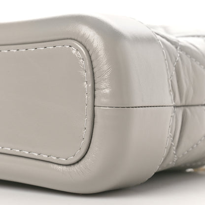 Chanel Aged Calfskin Quilted Small Gabrielle Hobo Grey 9 of 9