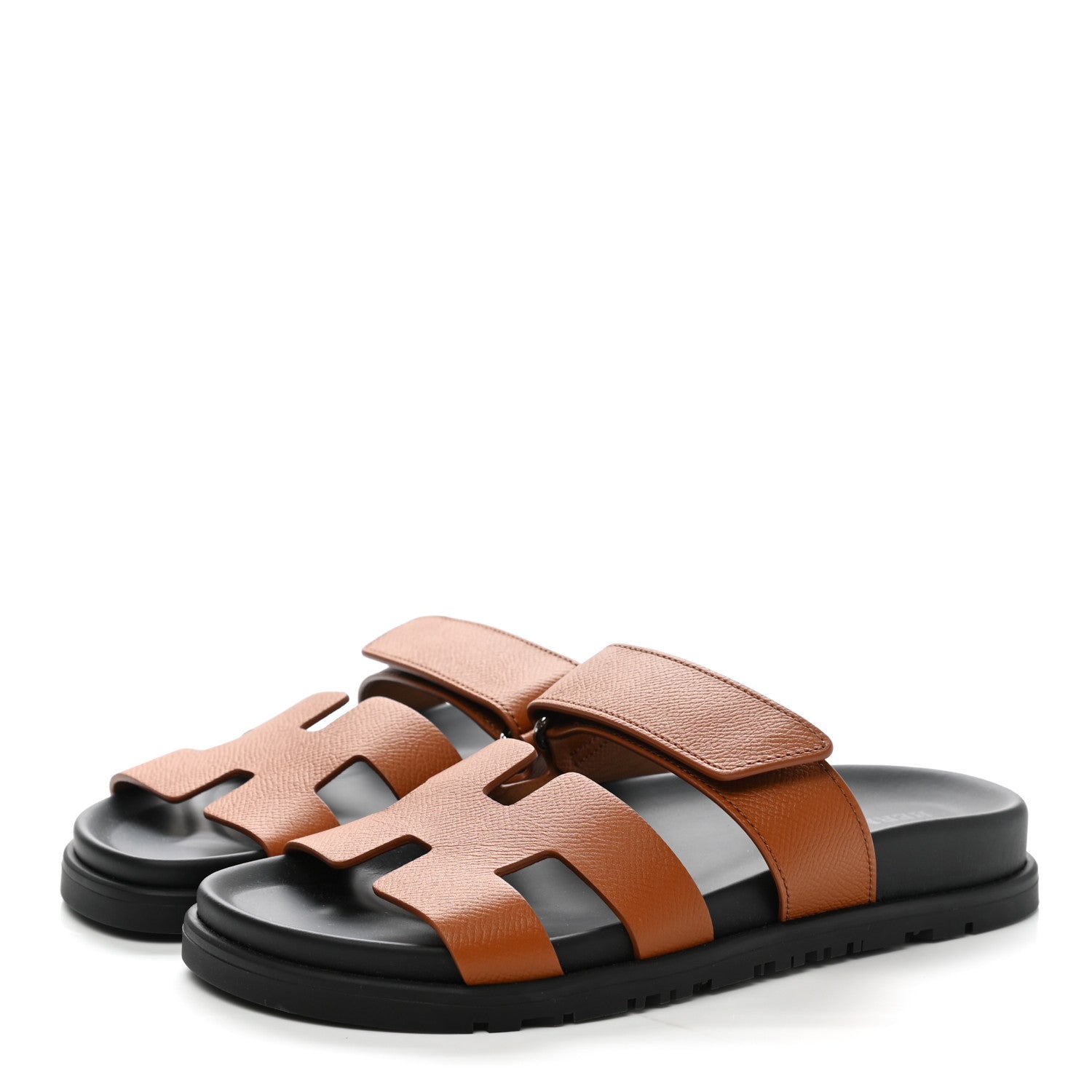 Hermes Epsom Womens Chypre Sandals 35 Natural 3 of 9