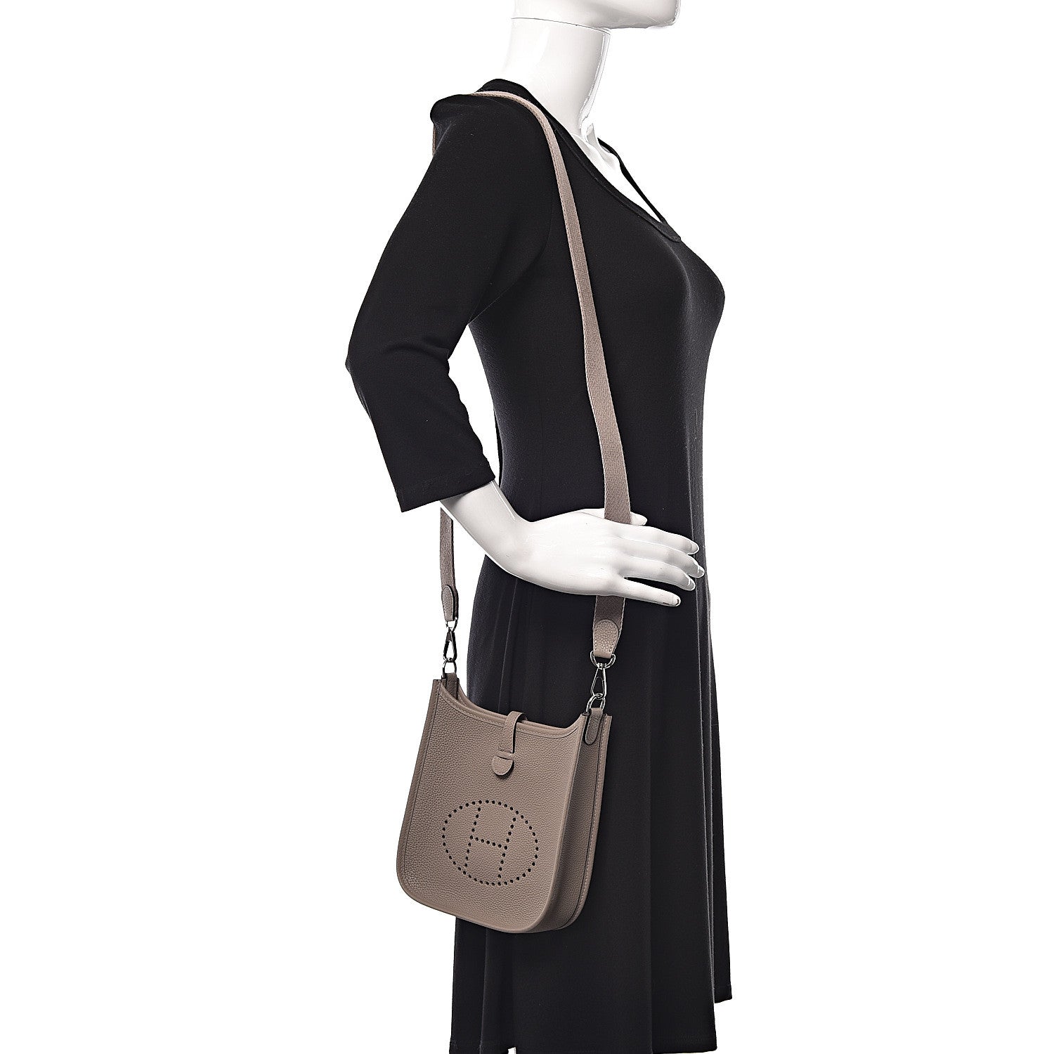 Hermes Taurillon Maurice Evelyne TPM Gris Asphalt 2 of 11