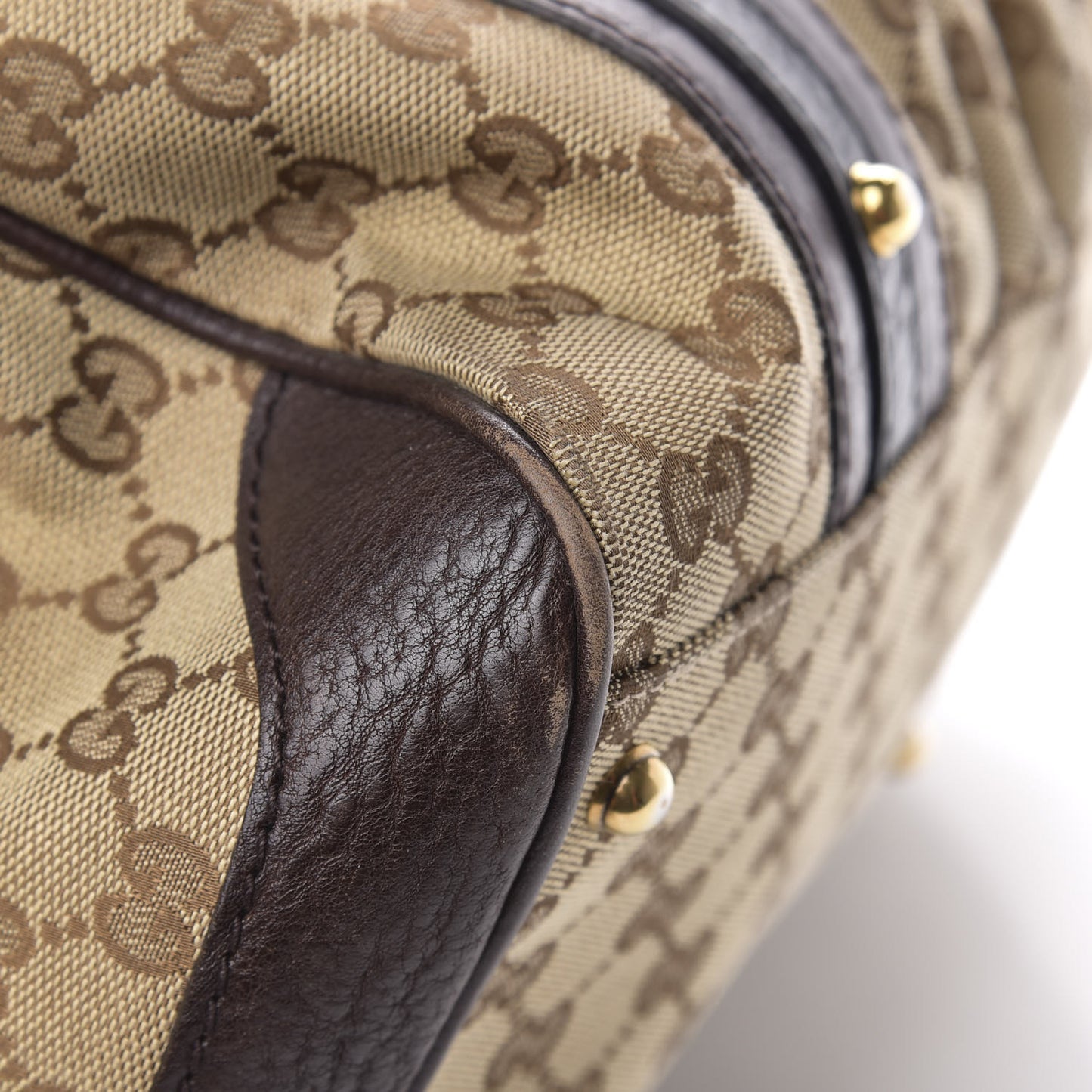 Monogram Medium Interlocking Icon Tote Dark Brown