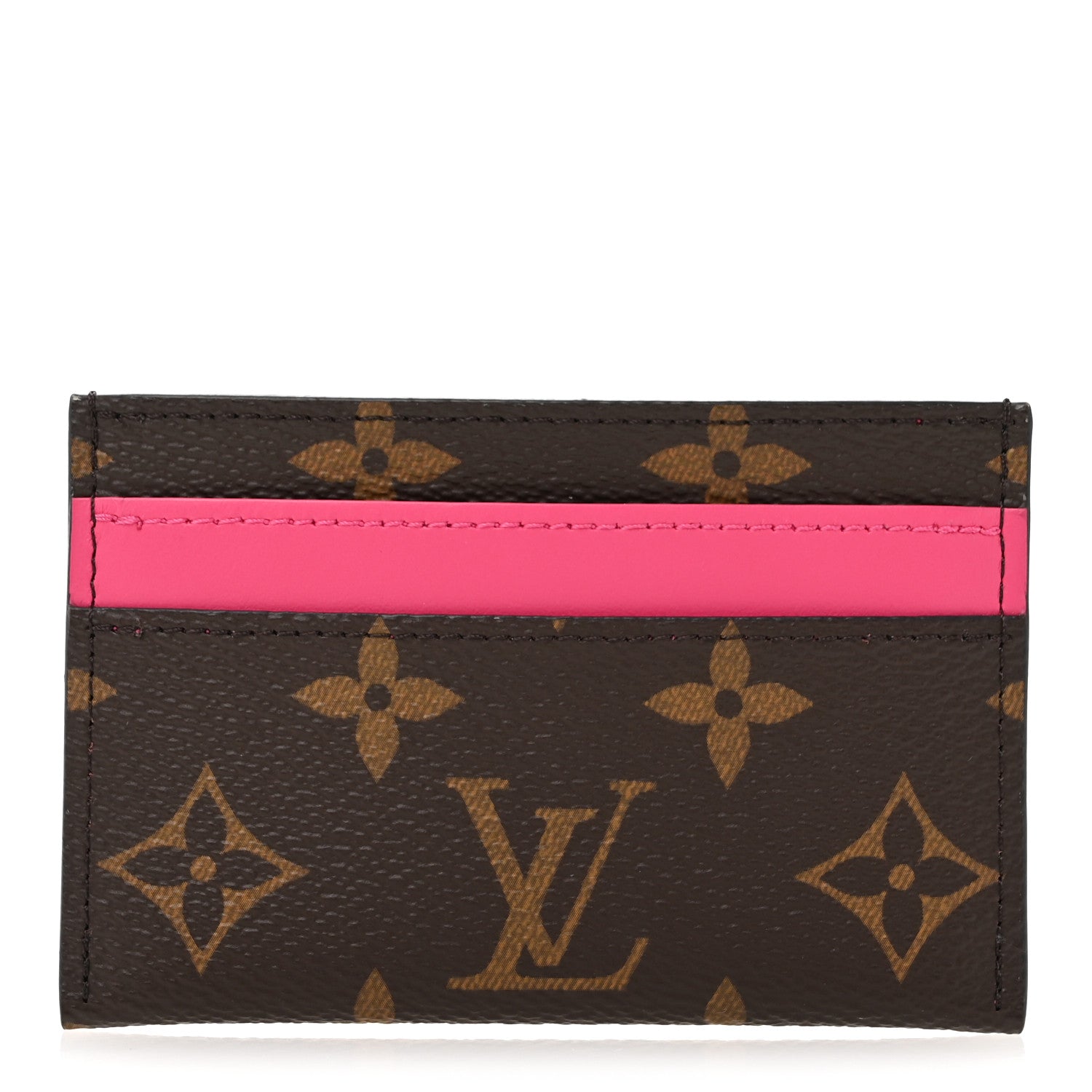 Louis Vuitton Monogram Double Card Holder Pondichery Pink 1 of 7