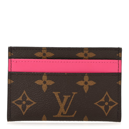 Louis Vuitton Monogram Double Card Holder Pondichery Pink 1 of 7