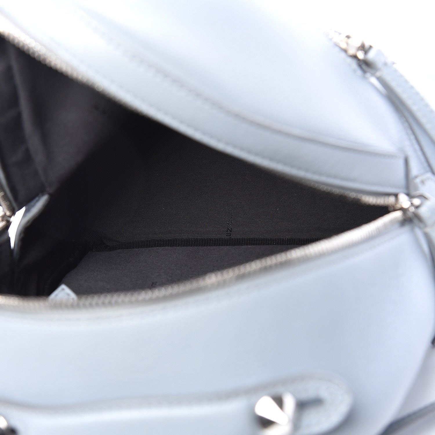 Fendi Vitello Dolce Crystal Flowerland Croc Tail Mini Backpack Grey 5 of 20