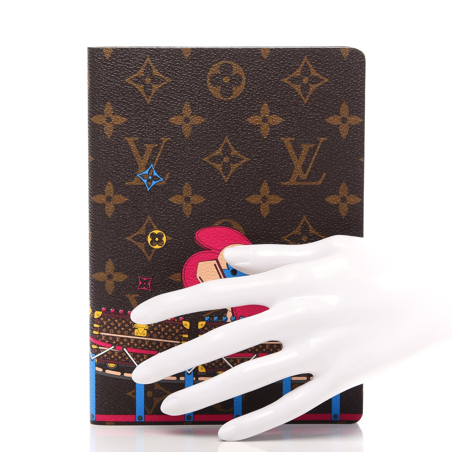 Louis Vuitton Monogram 2020 Christmas Animation Roller Coaster Notebook MM Pivoine 2 of 6