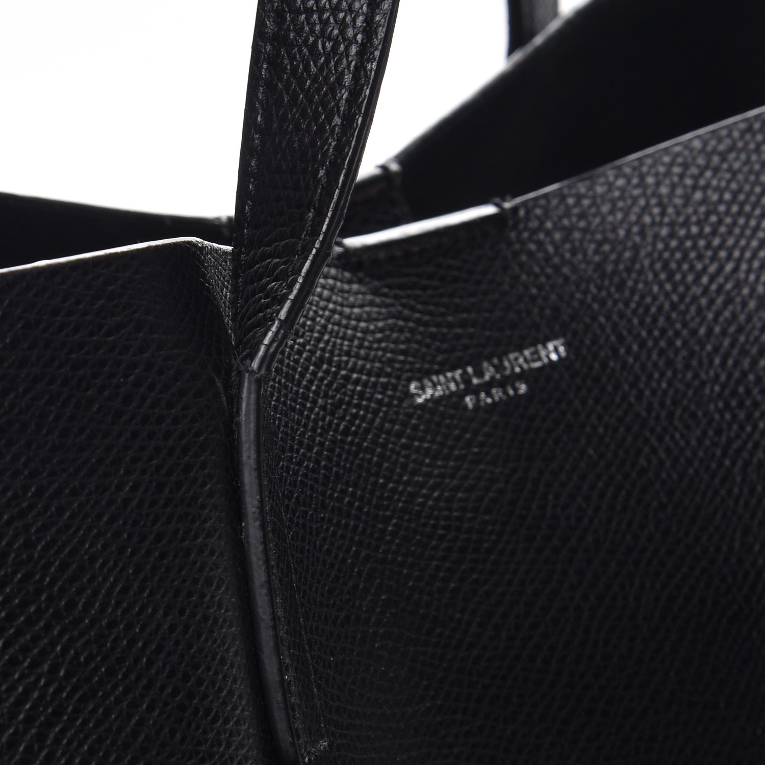 Saint Laurent Calfskin Large Shopping Tote Black 11 of 12