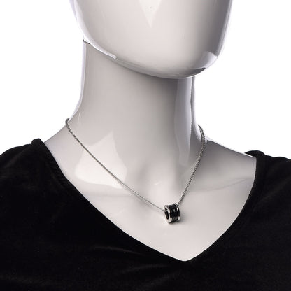 Bulgari Sterling Silver Ceramic Save The Children Pendant Necklace 2 of 7