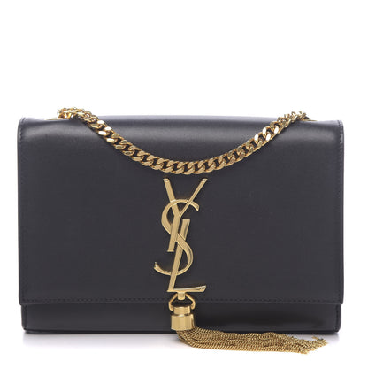 Saint Laurent Calfskin Small Classic Monogram Kate Tassel Satchel Black 1 of 15