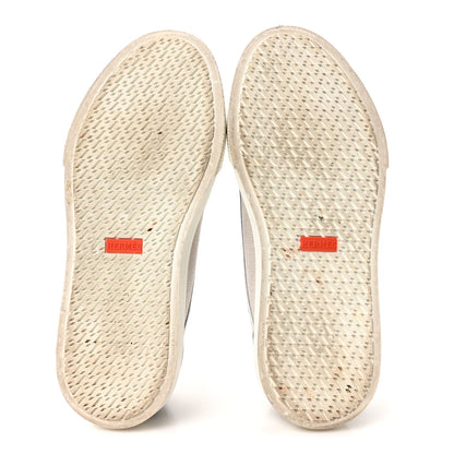 Hermes Canvas Calfskin Get Sneakers 39.5 Prunoir White 6 of 9