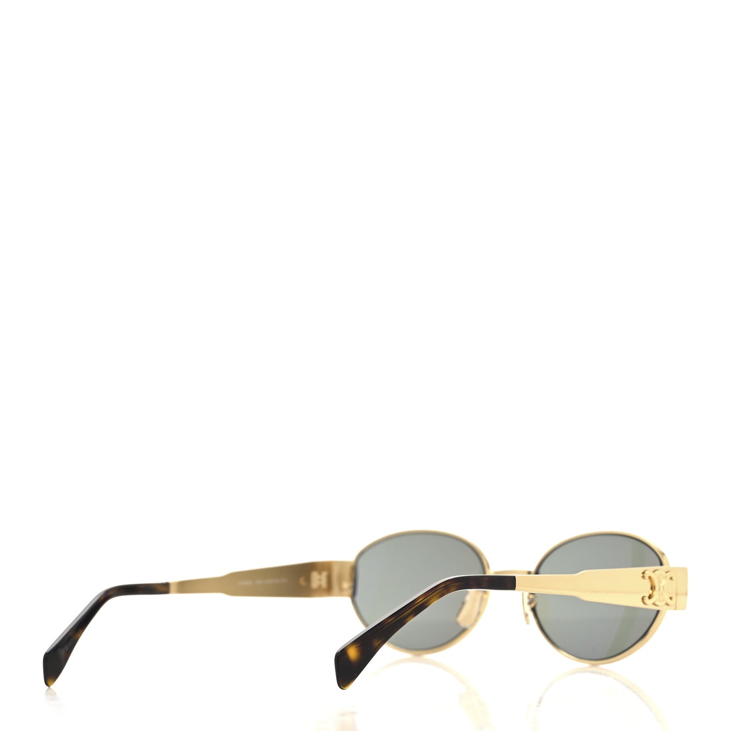 Metal Triomphe 01 Sunglasses CL40235U Gold Green
