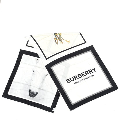 Burberry Silk Montage Print Scarf Monochrome 3 of 5