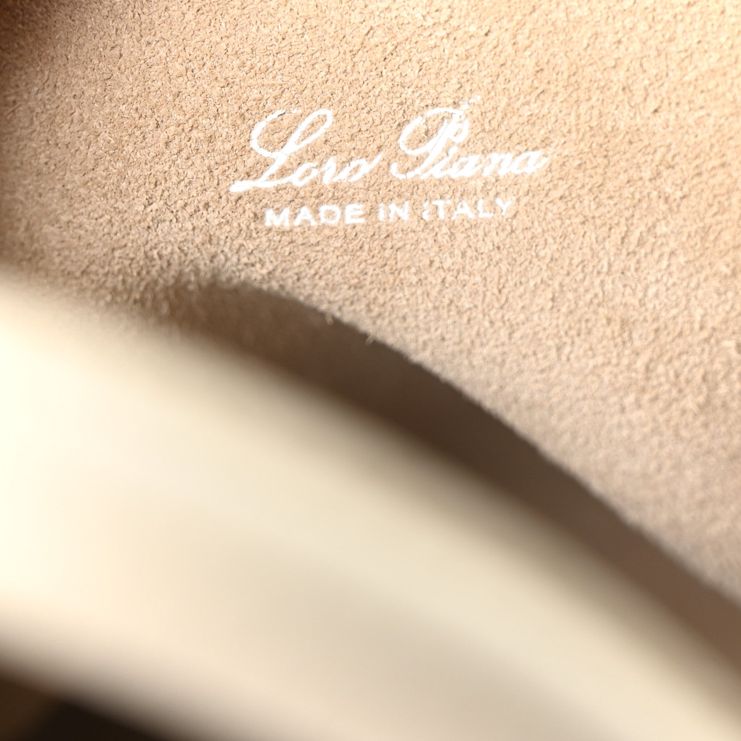 Loro Piana Grained Calfskin Micro Bale Bag Whisper White 6 of 9