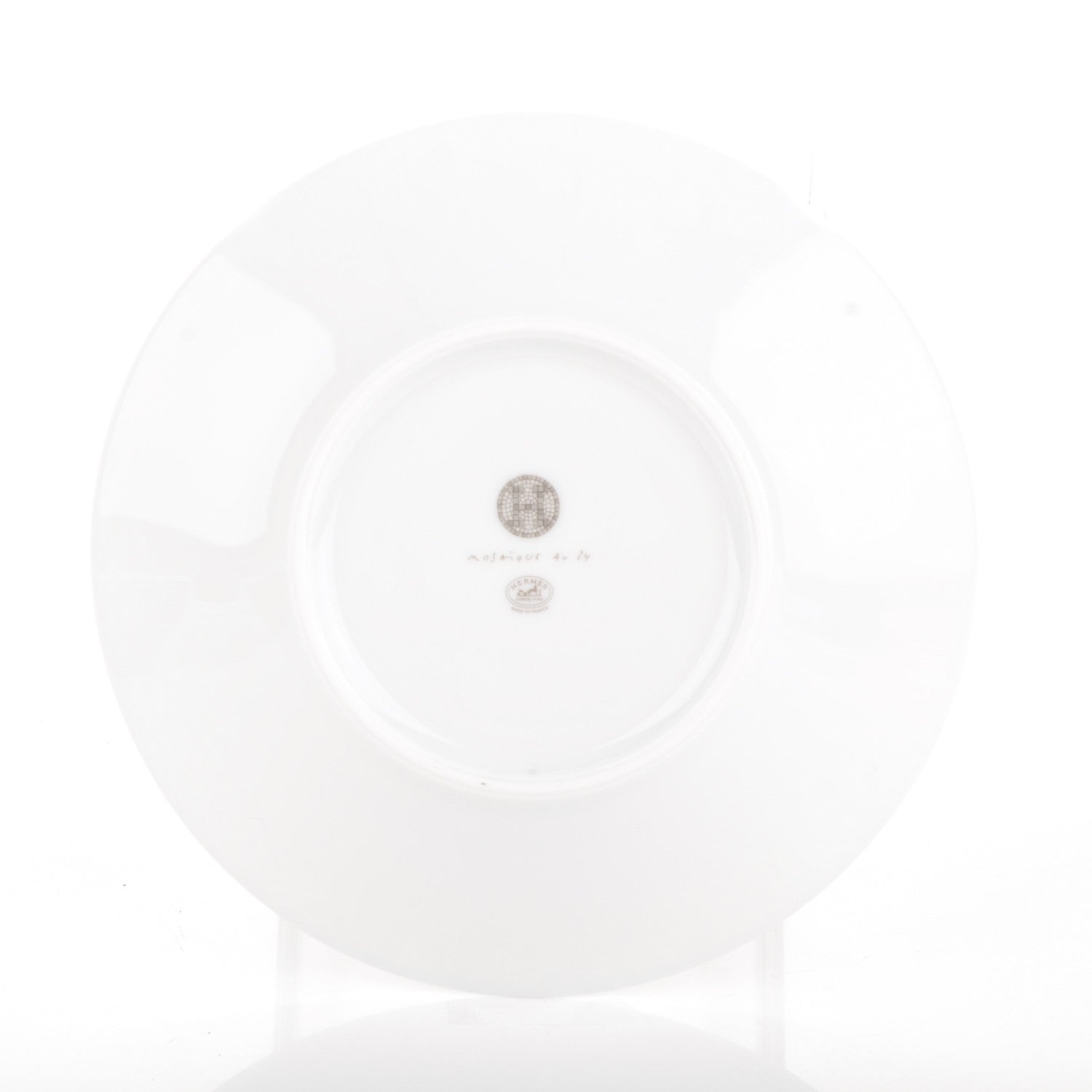 Hermes Porcelain Mosaique Au 24 Platine Breakfast Cup and Saucer 5 of 6