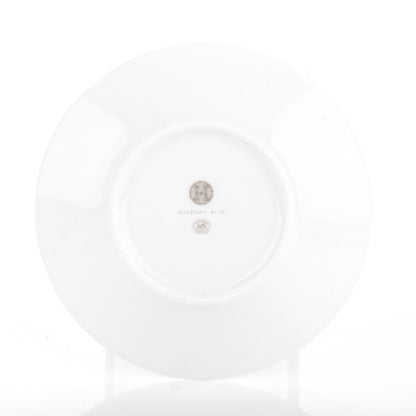 Hermes Porcelain Mosaique Au 24 Platine Breakfast Cup and Saucer 5 of 6