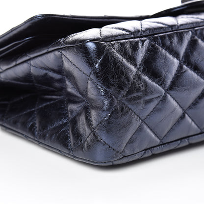 Chanel Metallic Aged Calfskin Quilted 2.55 Reissue 227 Flap Blue 6 of 14