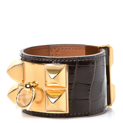 Hermes Shiny Alligator Collier de Chien CDC Bracelet S Ebene 1 of 8