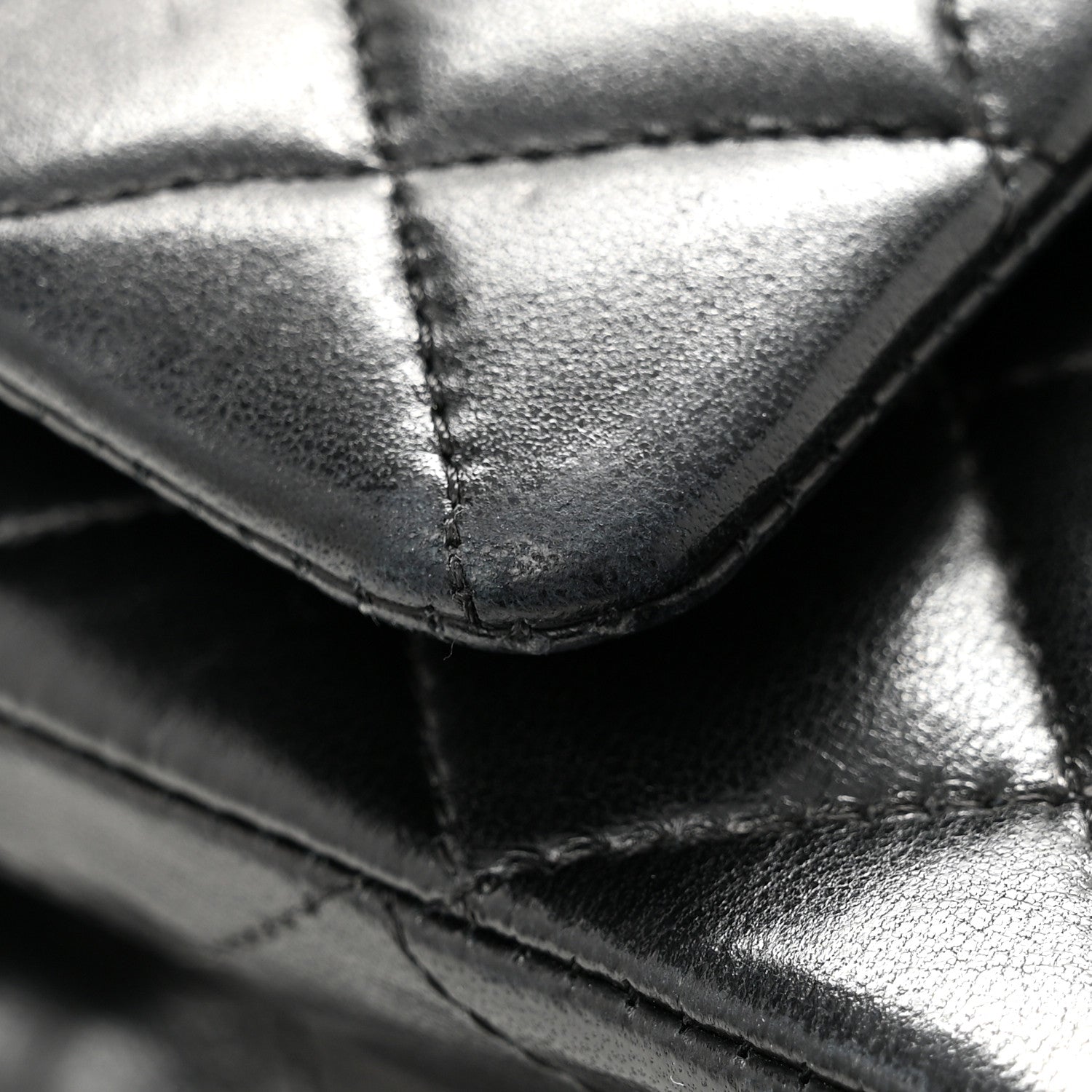 Chanel Lambskin Quilted Medium Double Flap Black 11 of 14