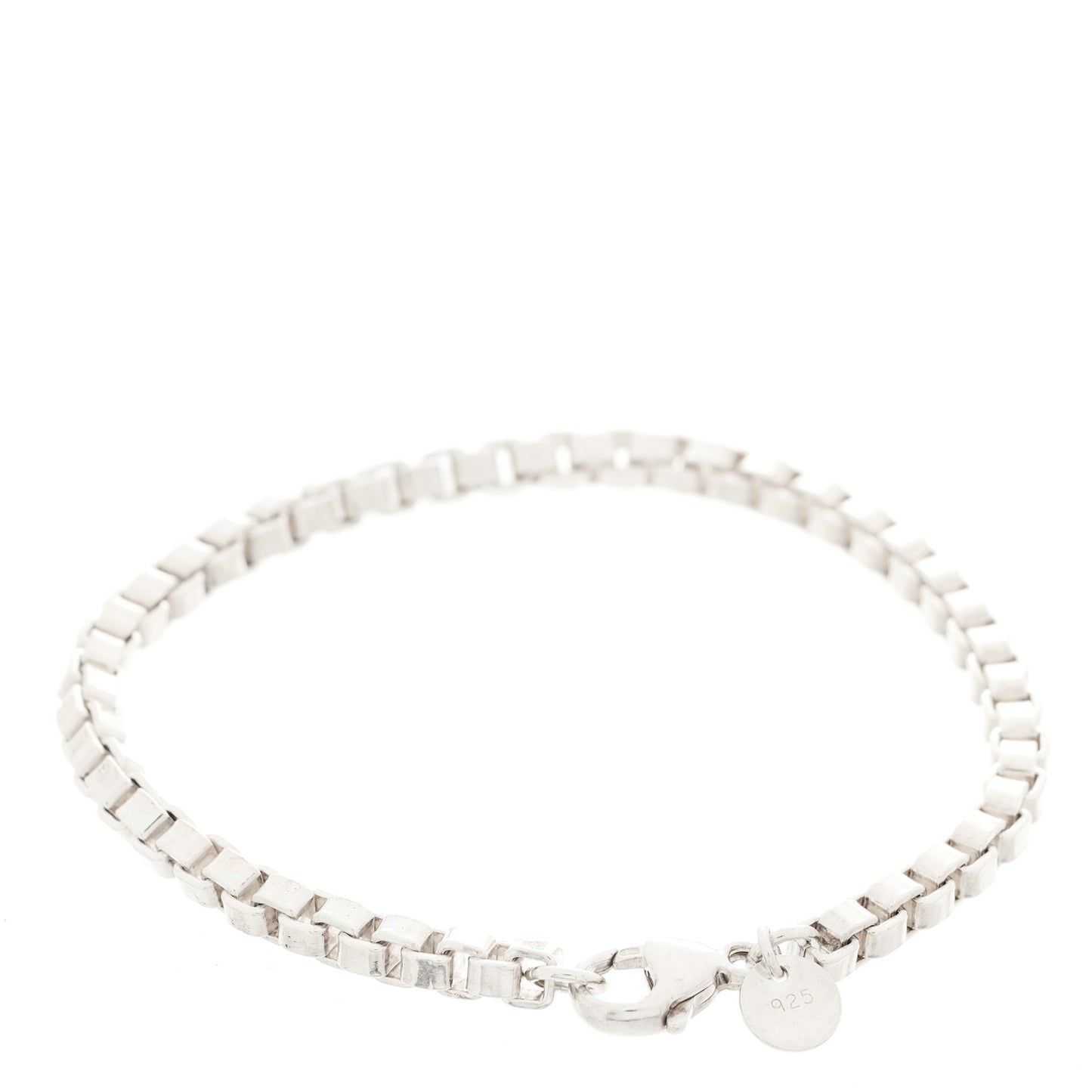 Sterling Silver 4mm Venetian Link Bracelet