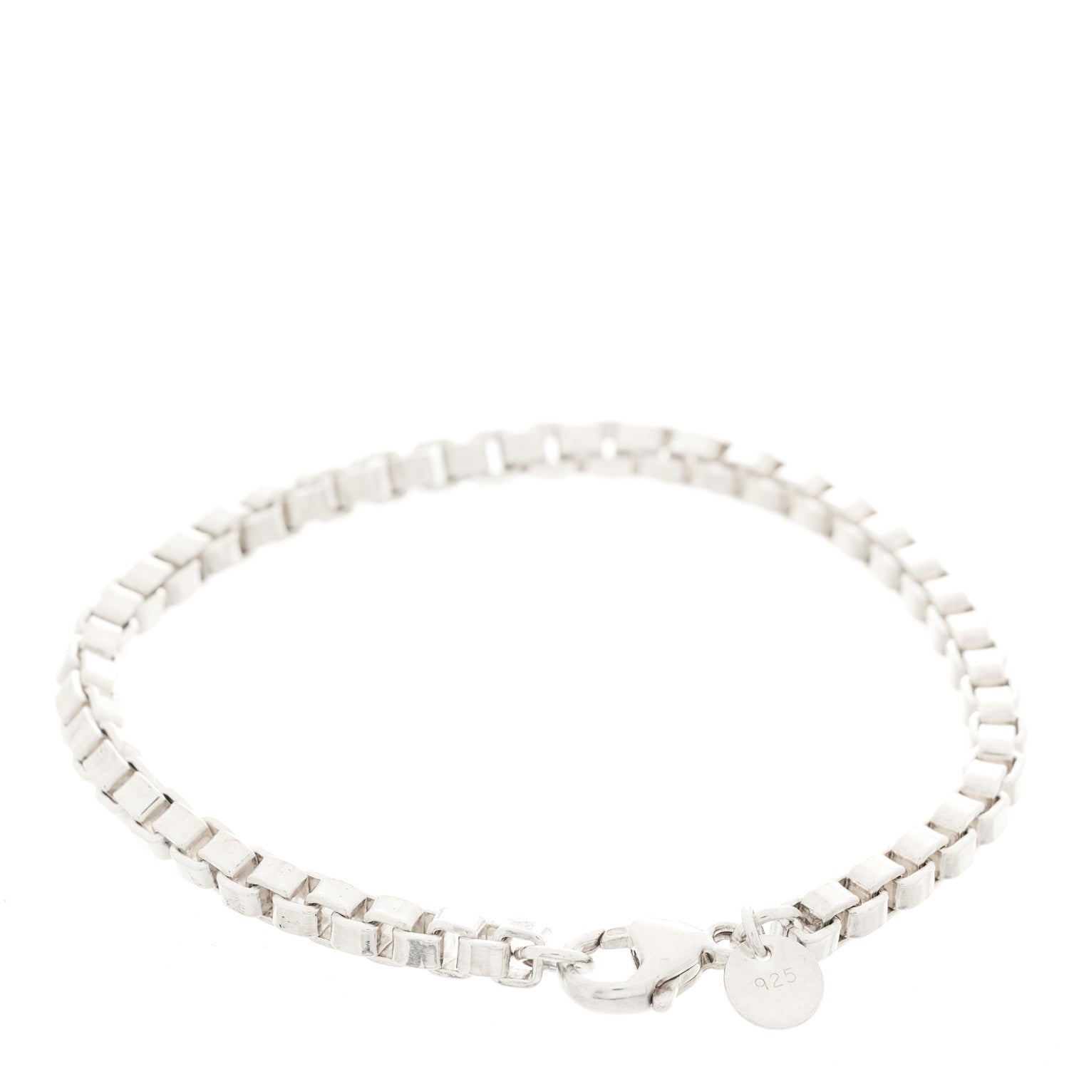 Tiffany Sterling Silver 4mm Venetian Link Bracelet 2 of 4