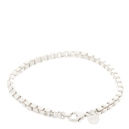 Tiffany Sterling Silver 4mm Venetian Link Bracelet 2 of 4