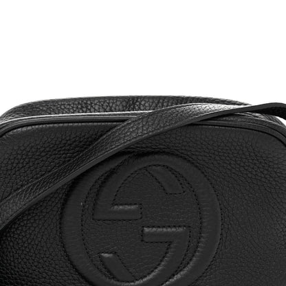 Gucci Pebbled Calfskin Mini Soho Disco Bag Black 8 of 10