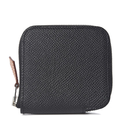 Hermes Epsom Silk'in Coin Purse Black 1 of 8