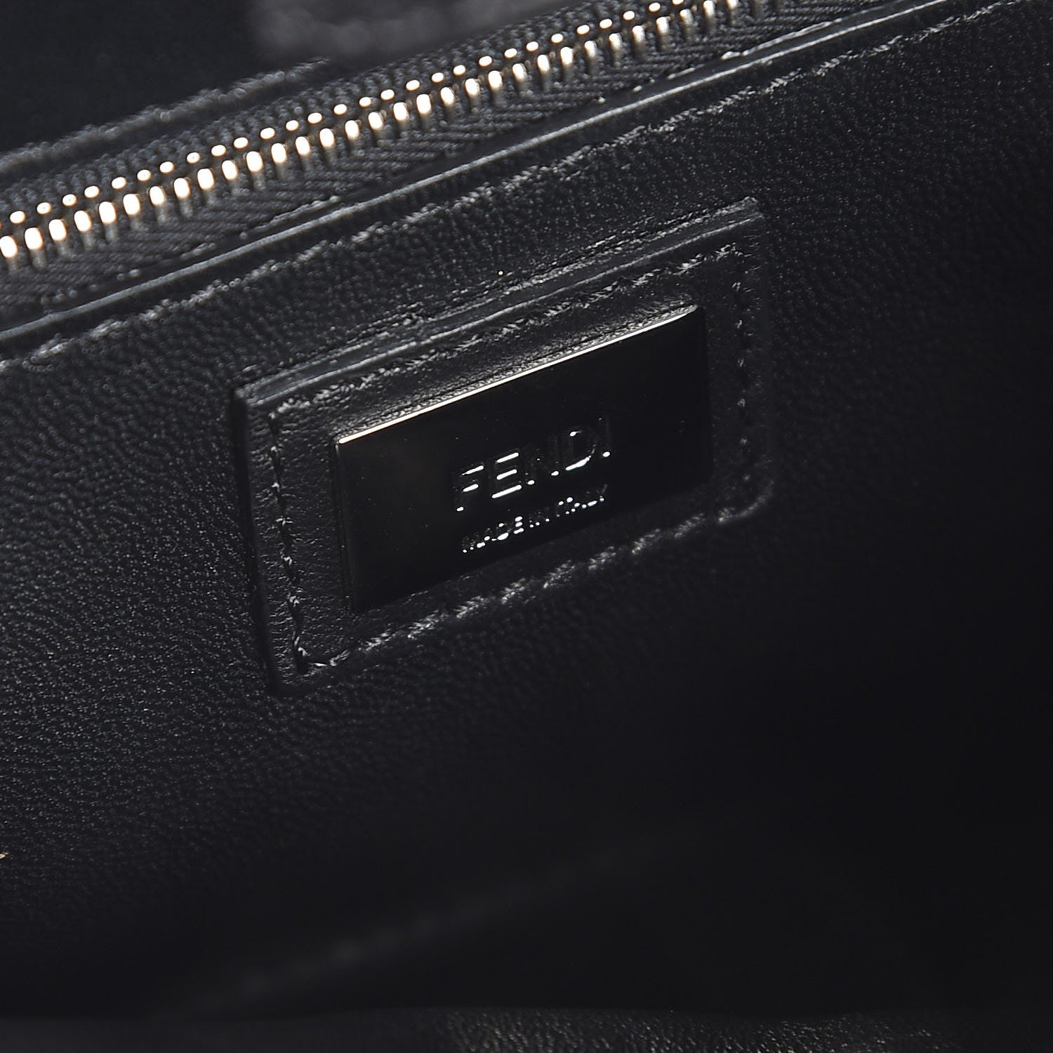 Fendi Nappa Studded Mini Peekaboo Iconic Satchel Black Multicolor 9 of 9