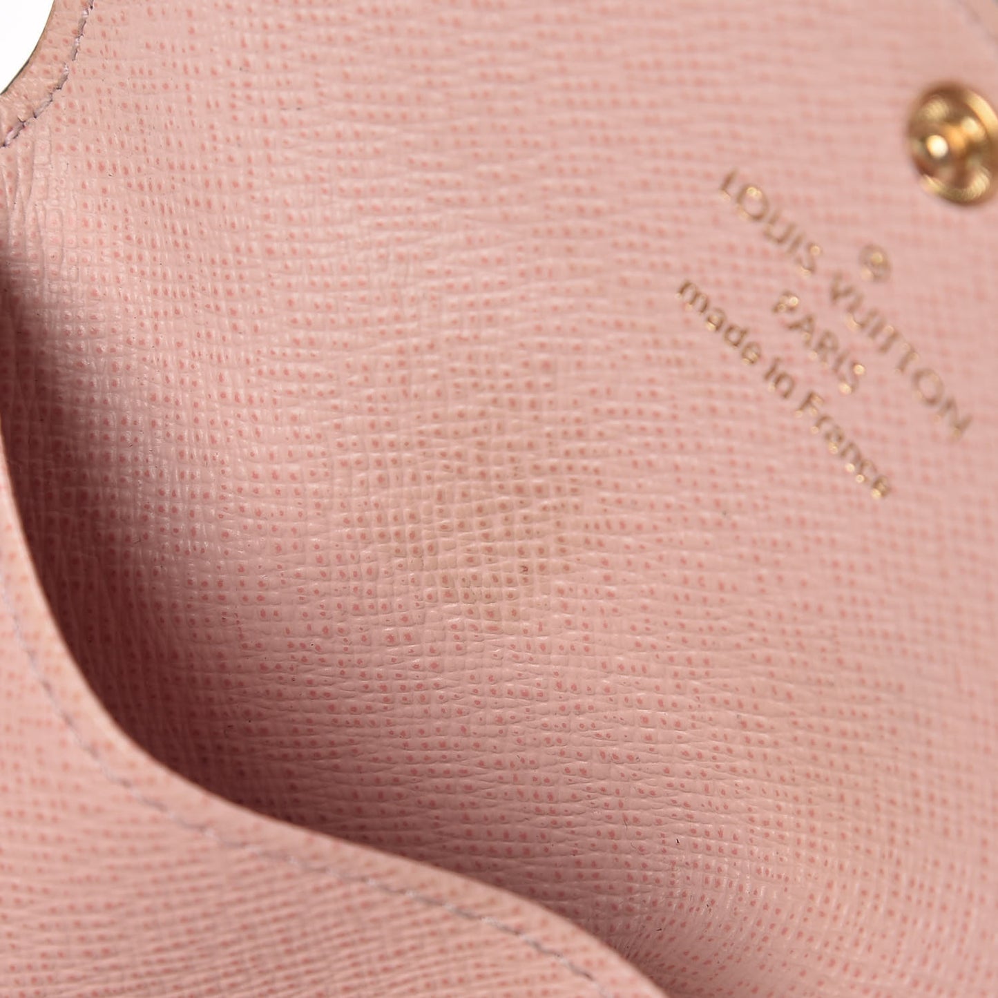 Damier Ebene Multicles 6 Key Holder Rose Ballerine