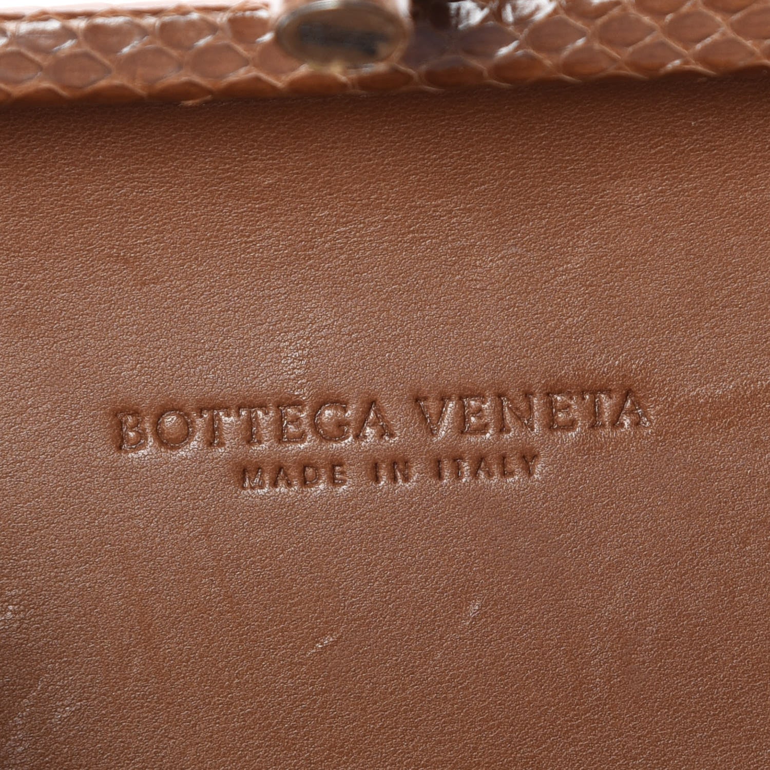 Bottega Veneta Ayers Grained Calfskin Intrecciato Knot Clutch Brown 9 of 11